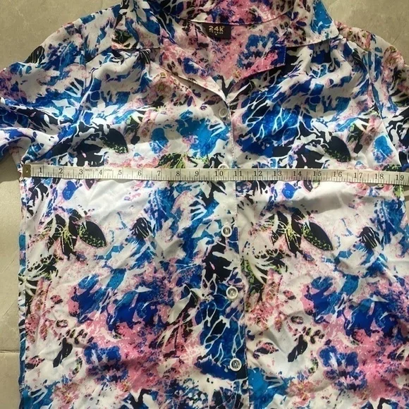 Colourful Abstract Button Up Shirt - Picture 9 of 12